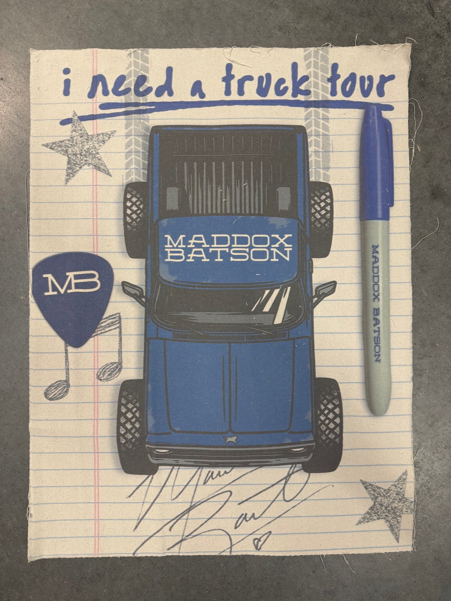 MB I Need A Truck Canvas Poster (18x24")
