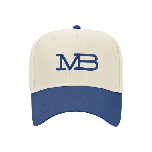 MB LOGO SNAPBACK (CREAM/BLUE)