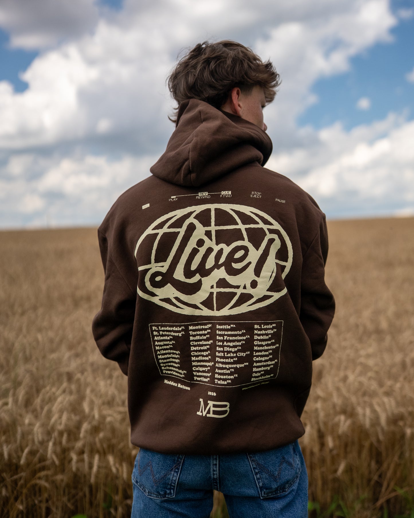 MB Live! Worldwide Tour Hoodie (Brown)