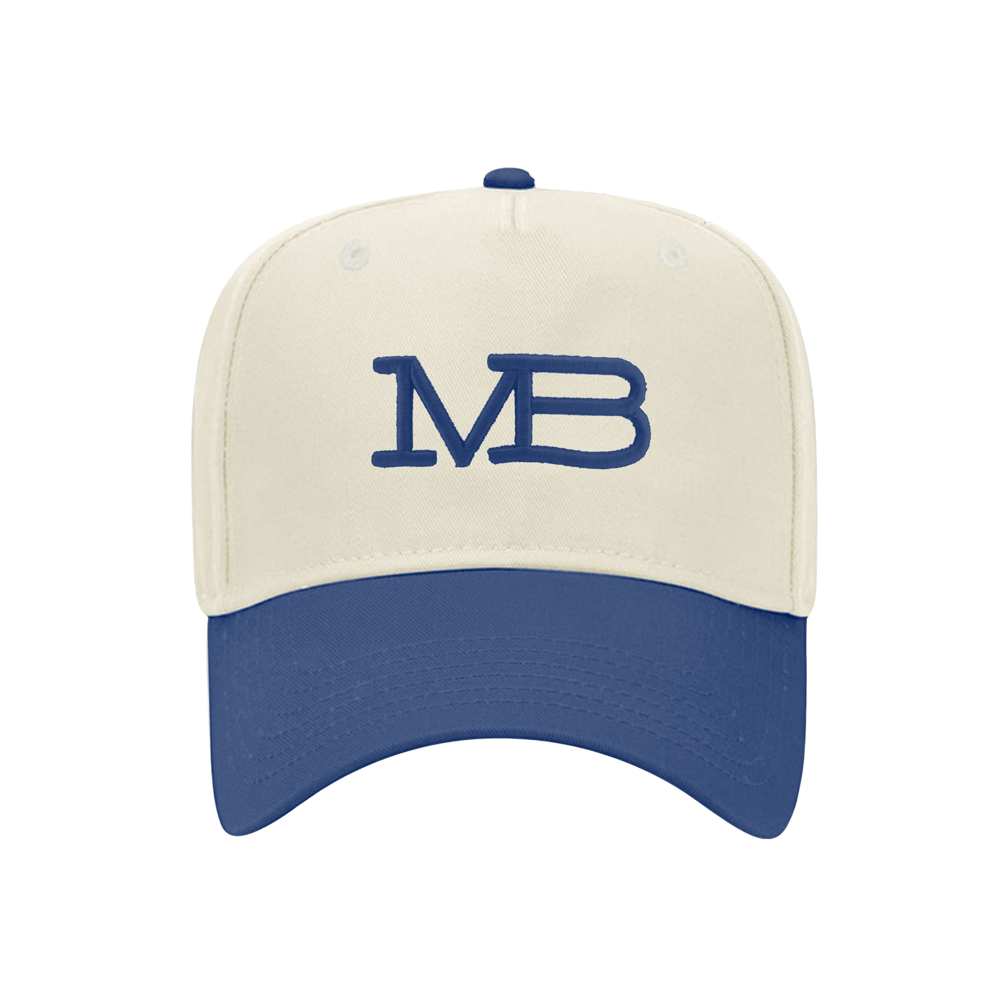MB LOGO SNAPBACK (CREAM/BLUE)