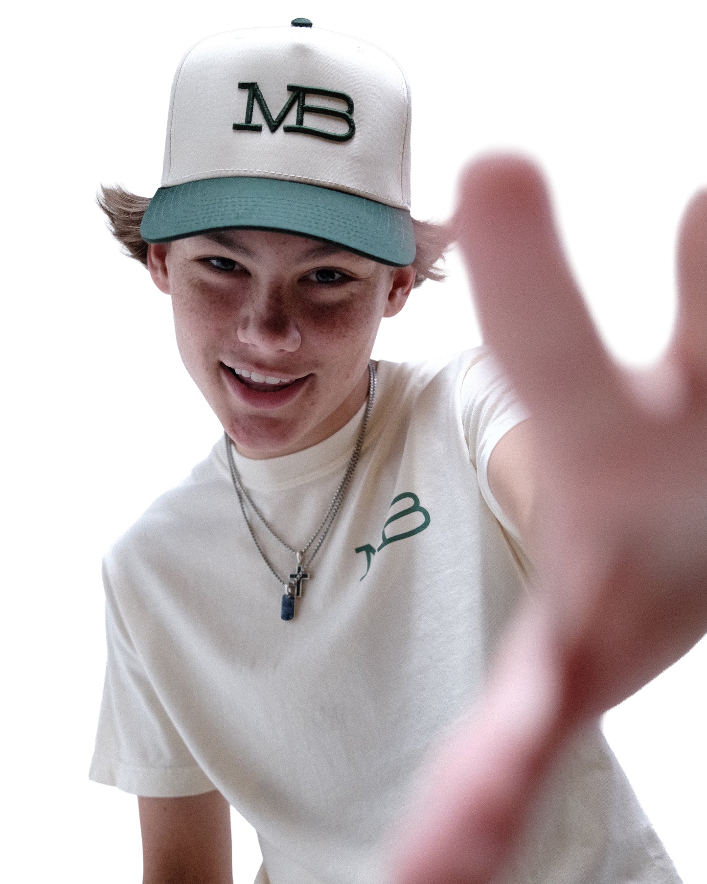 MB LOGO SNAPBACK (CREAM/GREEN) E-COMM EXCLUSIVE